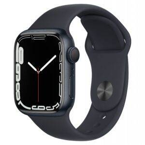 apple watch series 7 gps 41mm midnight aluminum midnight sport band 34fr screen usen copy 1 scaled 1 2